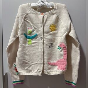 Next Direct Cotton Cream Dinosaur Sweater
